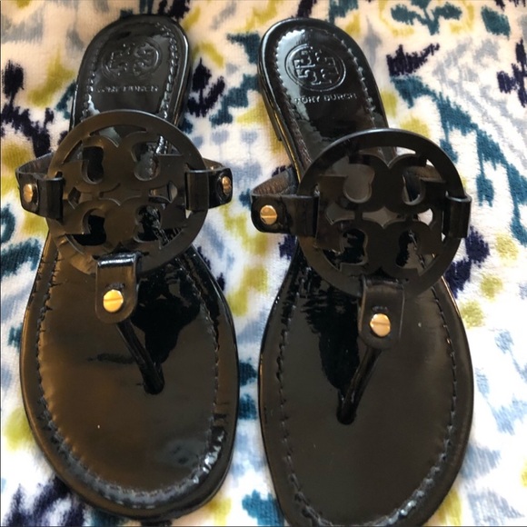 Tory Burch Shoes - Tory Burch Miler black patent sandal